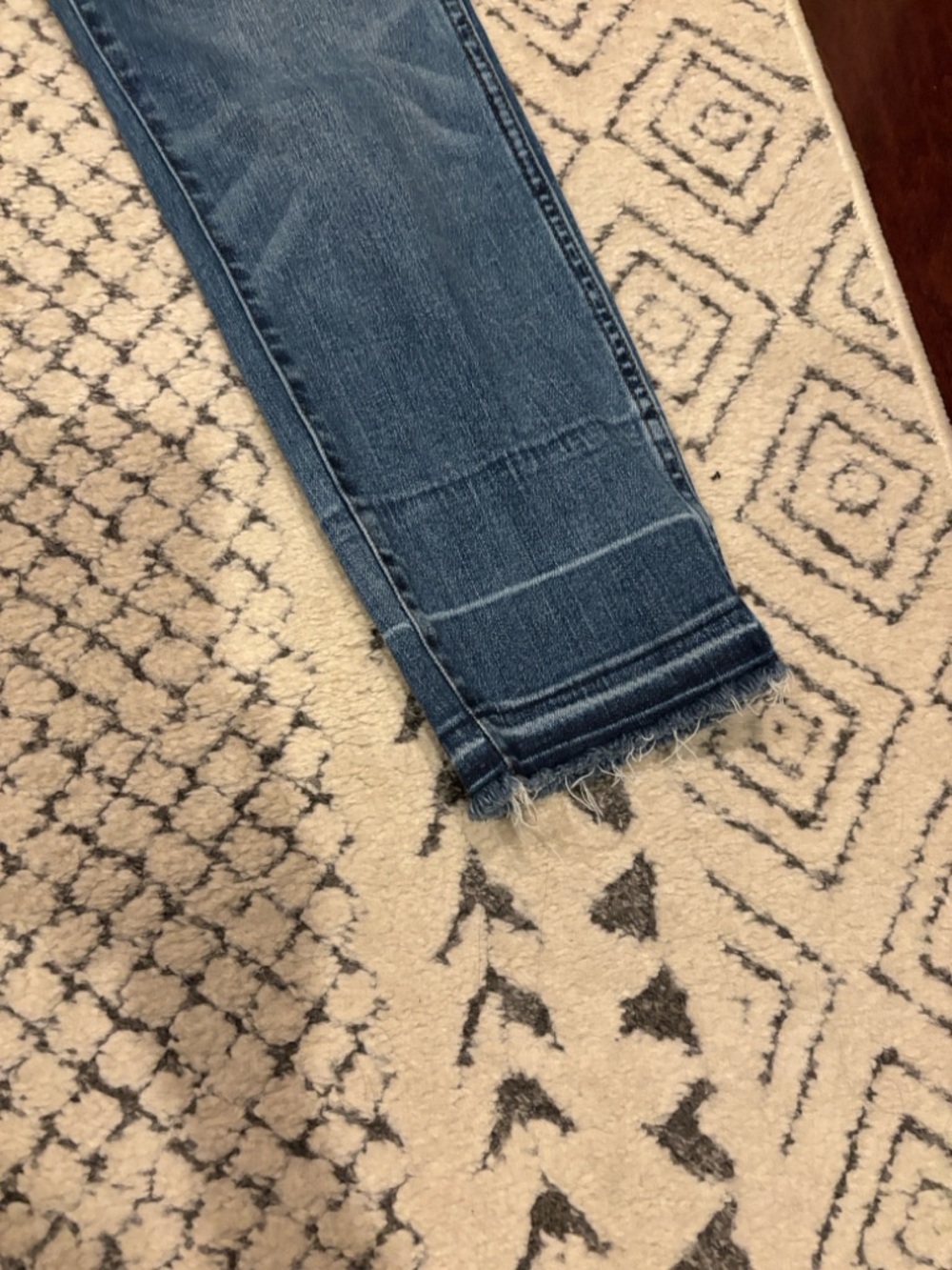J. Crew straight raw hem high rise jeans - Picture 8 of 9